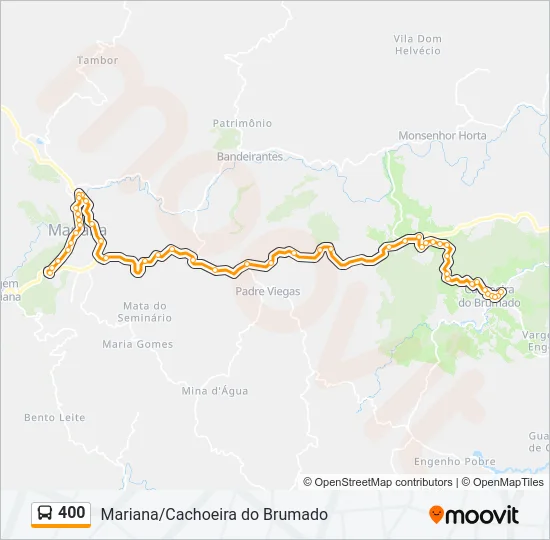 400 Bus Line Map