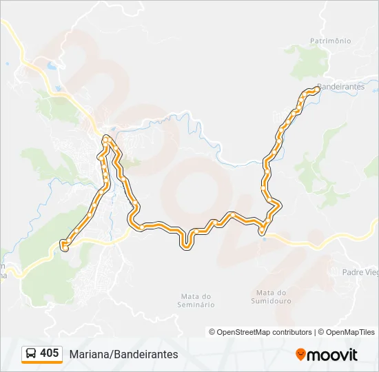 405 Bus Line Map