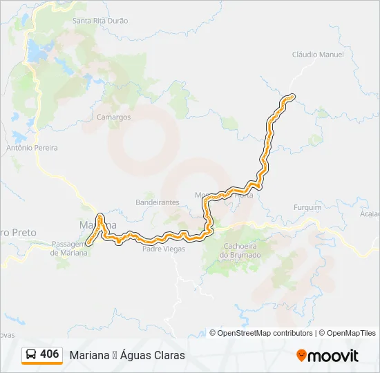 406 Bus Line Map