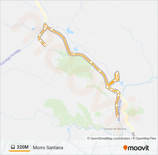 320M Bus Line Map