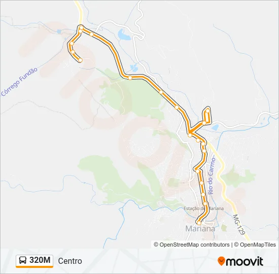 320M Bus Line Map