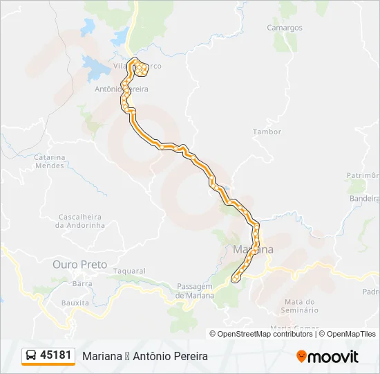 45181 Bus Line Map