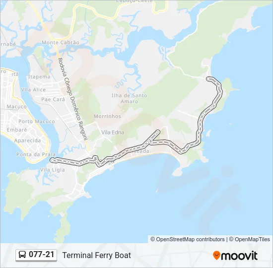 077-21 Bus Line Map