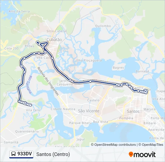 933DV  Line Map