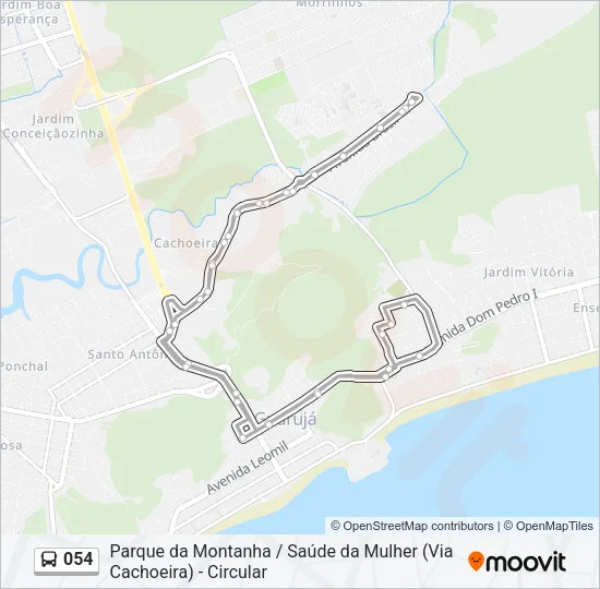 054 Bus Line Map