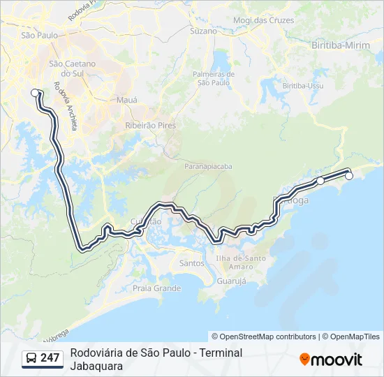247 Bus Line Map