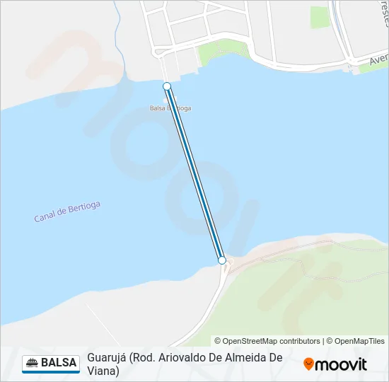 BALSA Ferry Line Map