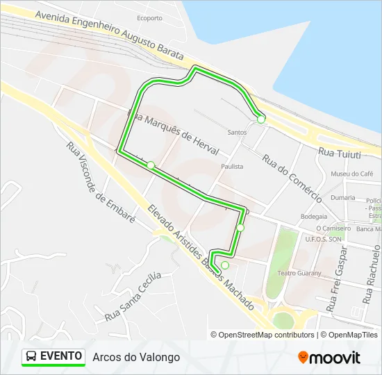 EVENTO Bus Line Map