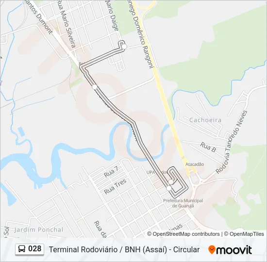 028 Bus Line Map