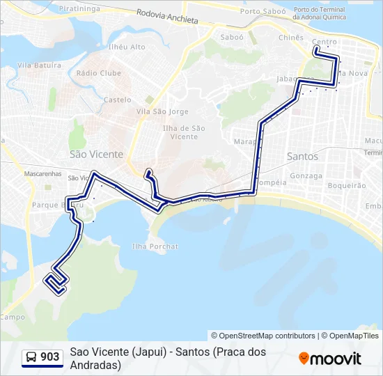 903 Bus Line Map