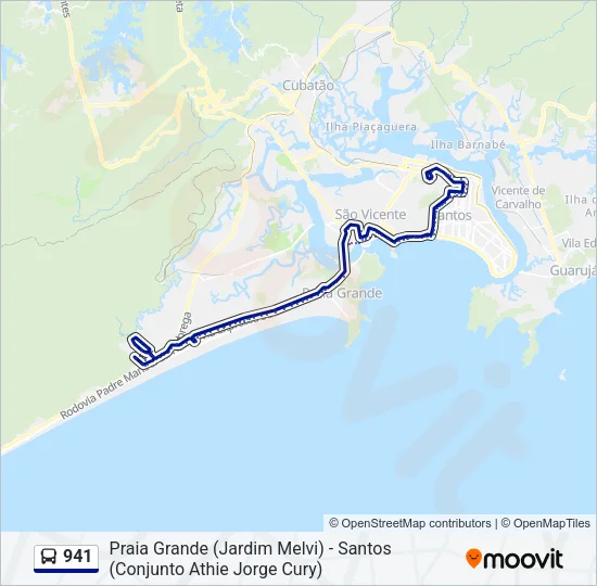 941 Bus Line Map