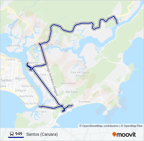 949 Bus Line Map