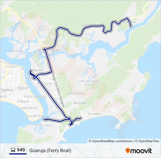 949 Bus Line Map