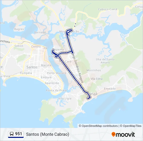 951 Bus Line Map