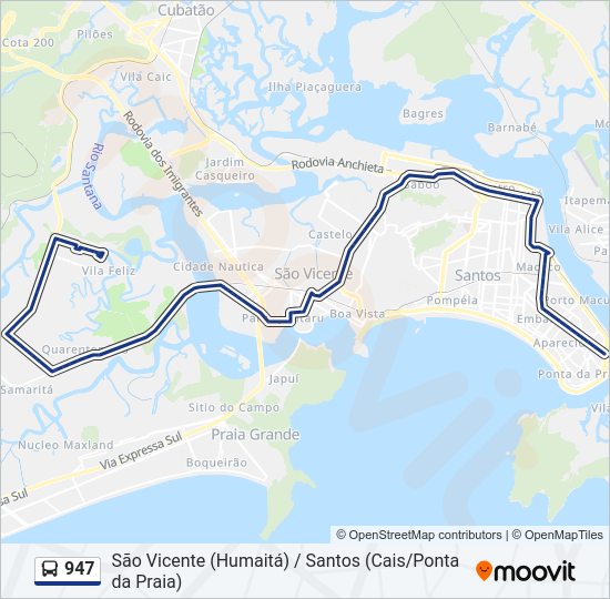 Mapa da linha 947 de 