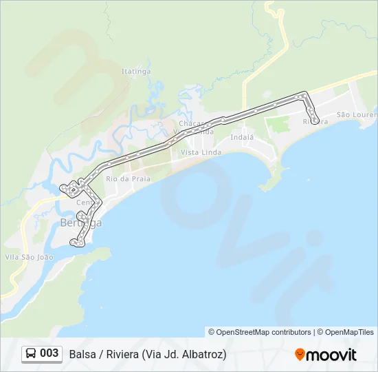 003 Bus Line Map