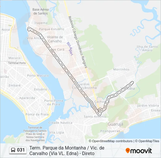 031 Bus Line Map