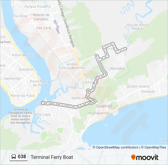 038 Bus Line Map