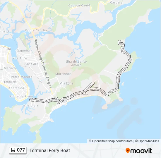 077 Bus Line Map