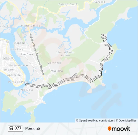 077 Bus Line Map