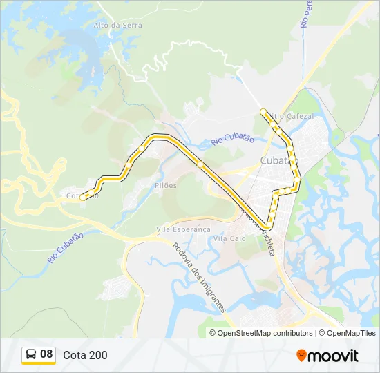 08 Bus Line Map
