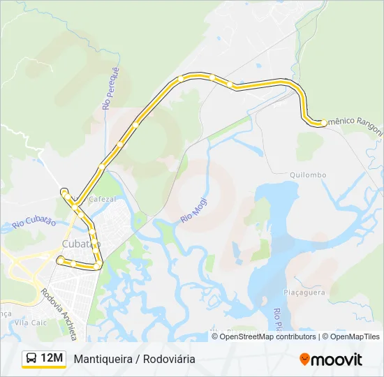 12M Bus Line Map