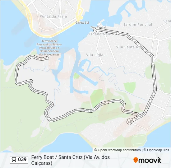 039 Bus Line Map