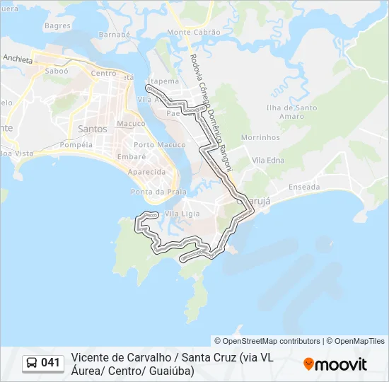 041 Bus Line Map