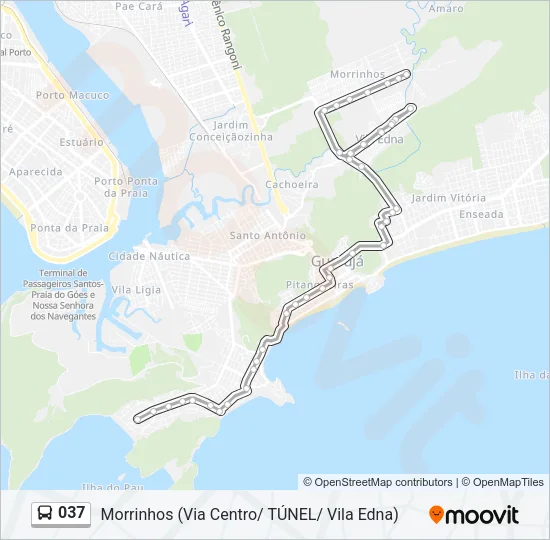 037 Bus Line Map