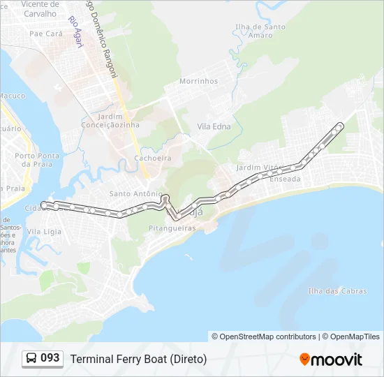 093 Bus Line Map