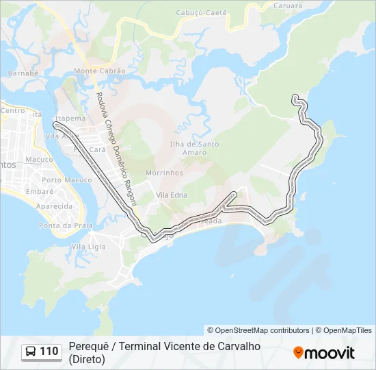 110 Bus Line Map