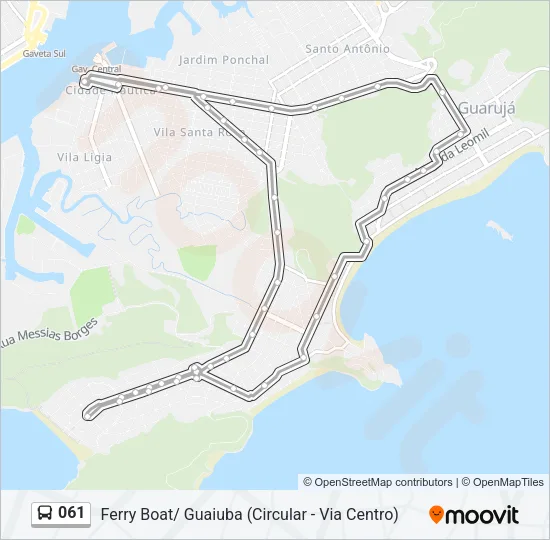 061 Bus Line Map