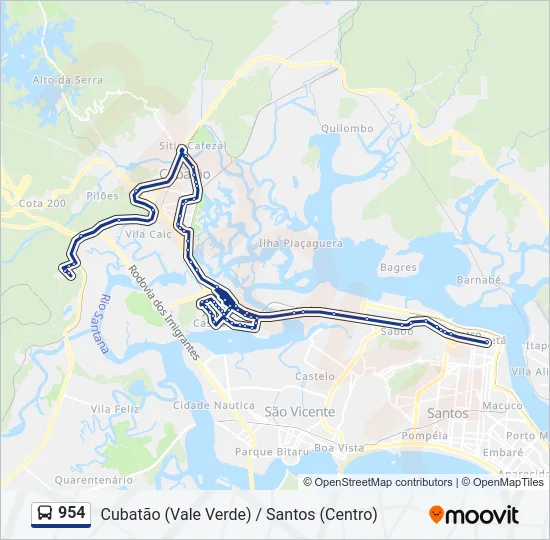 954  Line Map