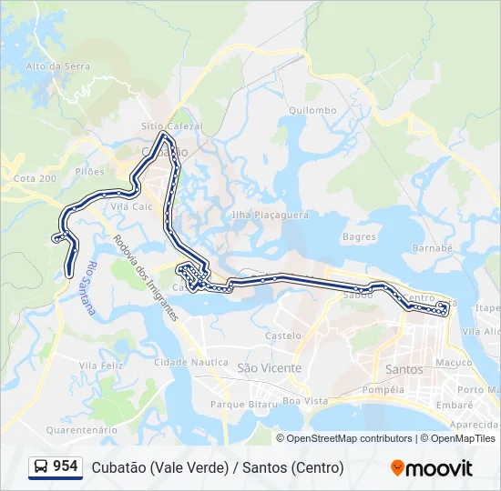 954  Line Map