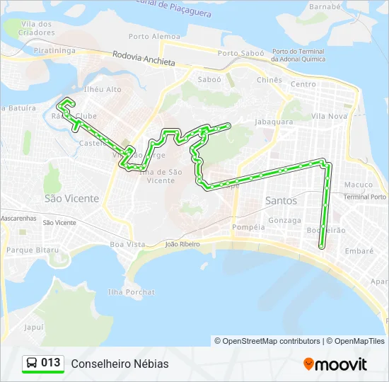 013 Bus Line Map