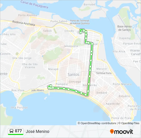 077 Bus Line Map