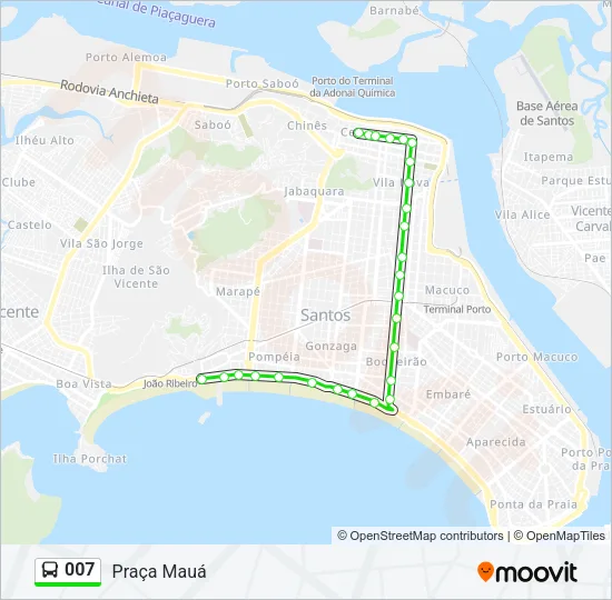 007 Bus Line Map