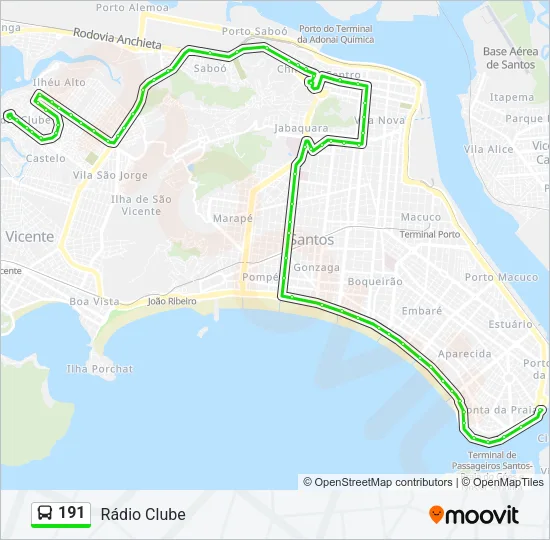 191 Bus Line Map