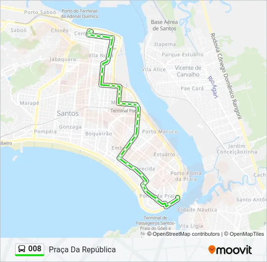 008 Bus Line Map