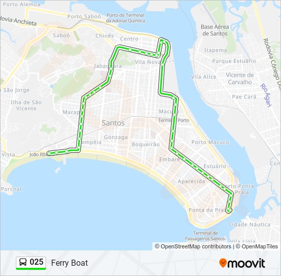 025 bus Line Map