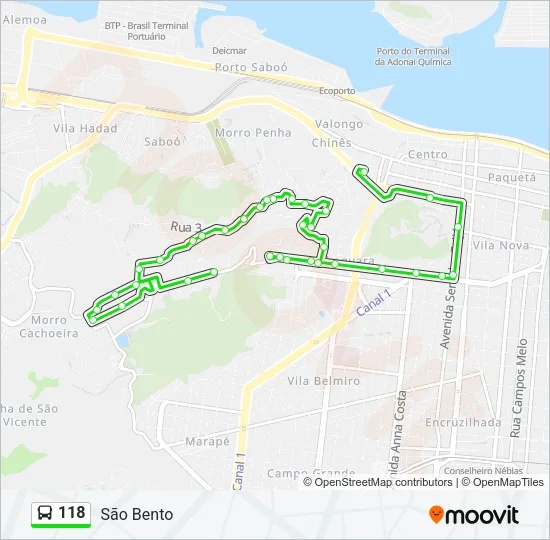 118 Bus Line Map