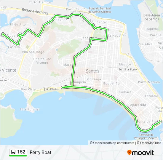 152 Bus Line Map