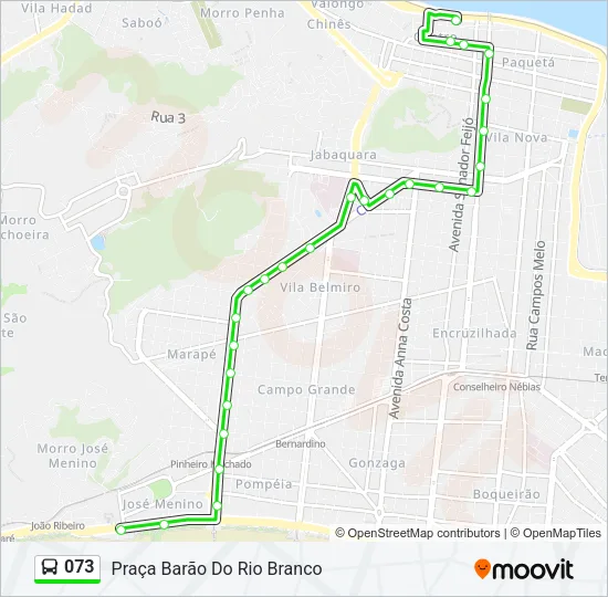 073 Bus Line Map