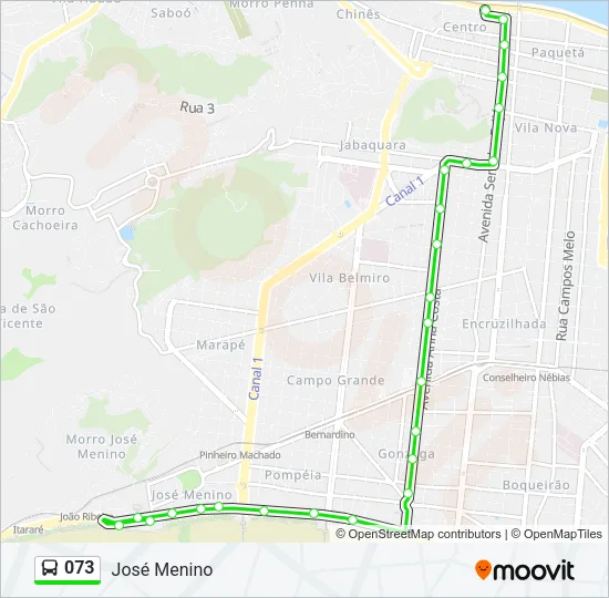 073 Bus Line Map