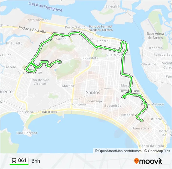 061 Bus Line Map