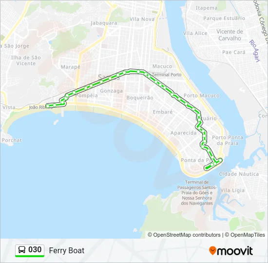 030 Bus Line Map