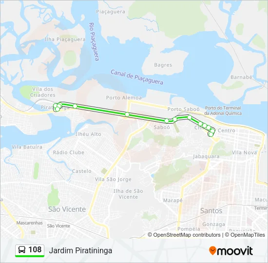 108 Bus Line Map