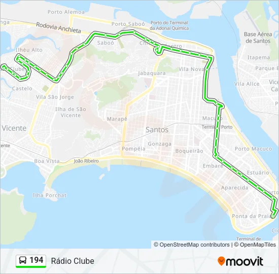 194 Bus Line Map