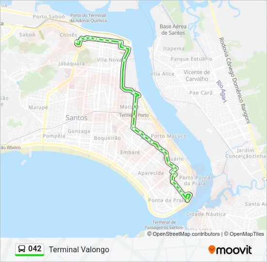 042 Bus Line Map