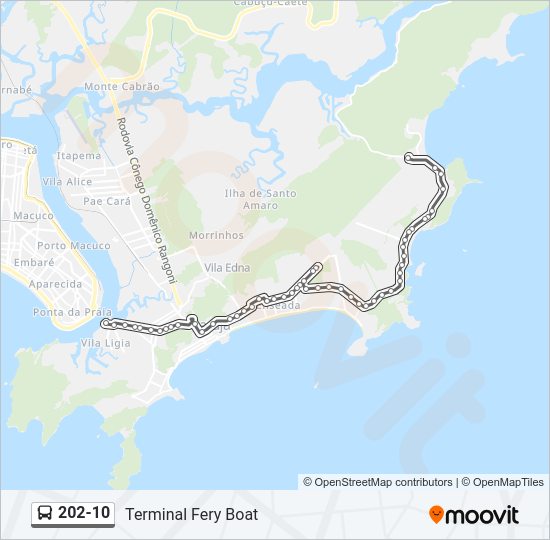 202-10 bus Line Map